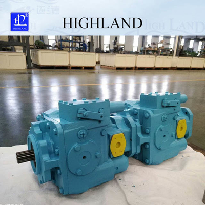 Hidrostatik Driving Road Sweeper Tandem Pompa Hidrolik Pompa Piston Variabel 35mpa