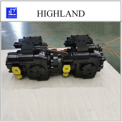 97% Pompa Piston Tandem Pompa Hidrolik Mesin Pemotong Bandara 42Mpa
