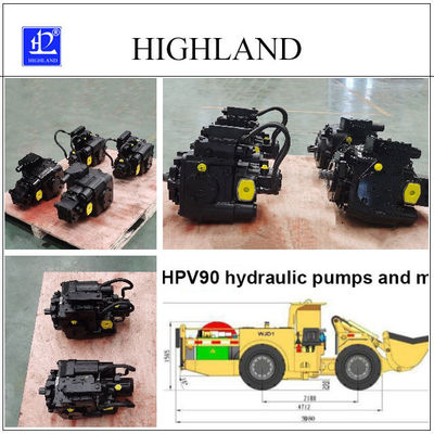 Highland PV22 MV23 Underground Truck Pompa Hidraulik Kemampuan Anti Polusi yang Kuat