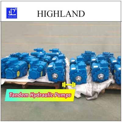 2500r / Min Nilai Kecepatan Pompa Hidrolik Tandem Dengan Kontrol Tekanan Dan Aliran 110cc / R + 110cc / R