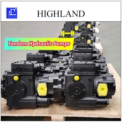 Pompa Hidrolik Tandem Piston Aksial Pemindahan Variabel 110cc/R+110cc/R