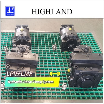 Sistem pompa motor hidrolik dengan pompa piston aksial pergeseran variabel