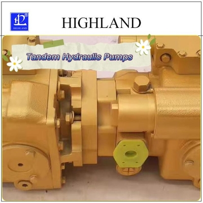 Cast Iron Harvester Tandem Pompa Hidraulik Kinerja tahan lama