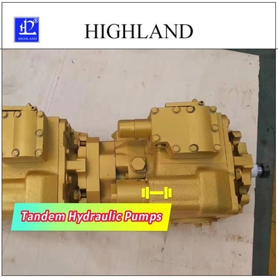 Pompa Hidraulik Tandem dengan Desain Struktur Pelat Swash untuk Keperluan Industri