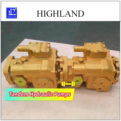 Kompak Tandem Pompa Hidraulik Sirkuit Tertutup Aplikasi Sistem Hidraulik