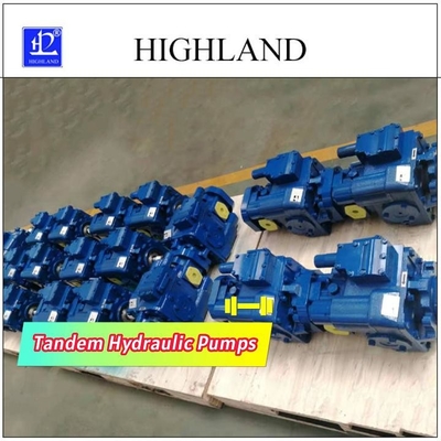 Kompak Tandem Pompa Hidraulik Sirkuit Tertutup Aplikasi Sistem Hidraulik