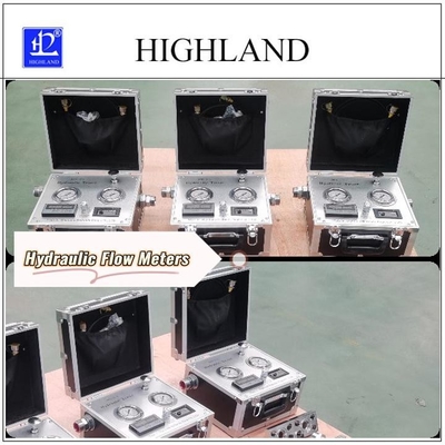 HIGHLAND Portable Hydraulic Tester Untuk Pengukuran Tepat Uji Tingkat Aliran Hidraulik