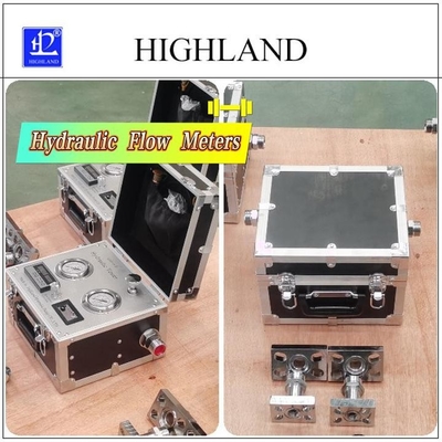 HIGHLAND Portable Hydraulic Tester Untuk Pengukuran Tepat Uji Tingkat Aliran Hidraulik