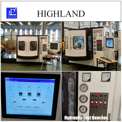 HIGHLAND Rotary Drilling Rig Bangku Uji Hidraulik 160 Kw Uji Pompa Hidraulik Dan Motor