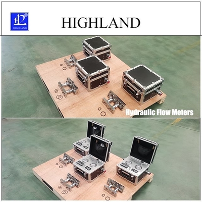 HIGHLAND Cement Mixer Hydraulic Flow Meter Data Display 400L/Min Pengujian Tingkat Aliran