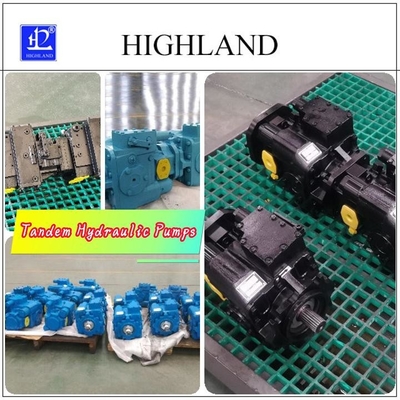 97% Tandem Pompa Hidraulik Dengan Paket Cast Iron Kasus Lapisan