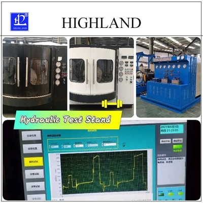 HIGHLAND Struktur kompak Stand pengujian hidrolik yang dirancang untuk excavator di lokal