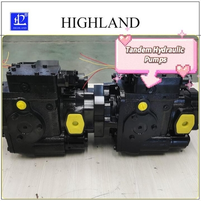 Komponen Sistem Hidraulik Pump Tandem Harvester dengan Konstruksi Besi Cairan