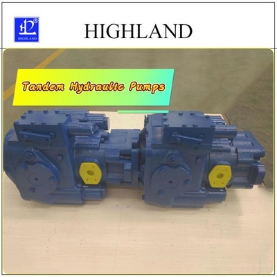 Pompa hidraulik piston aksial tandem dengan tekanan tinggi dan efisiensi