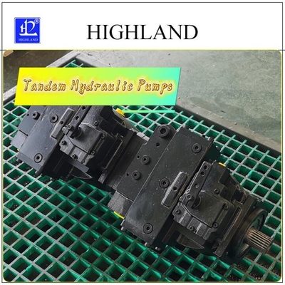 Pompa hidraulik tandem dengan perpindahan variabel untuk peralatan mobile