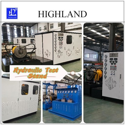 Stand pengujian hidrolik sepenuhnya otomatis dengan pengujian merek HIGHLAND Pompa dan motor hidrolik