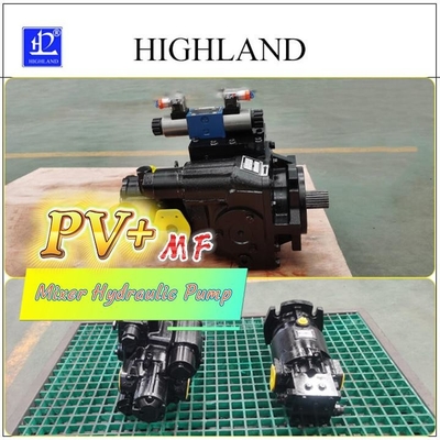 Highland Transmisi Hidraulik Mixer Truck Pompa Plunger Hidraulik 3200rpm