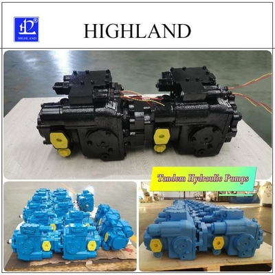 1 Tahun Cast Iron Tandem Hydraulic Pumps dengan warna Hitam atau Biru