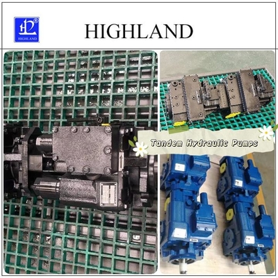 1 Tahun Cast Iron Tandem Hydraulic Pumps dengan warna Hitam atau Biru