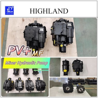Highland 35Mpa Nominal Tekanan Transit Mixer Pompa Hidraulik 3200rpm Kecepatan