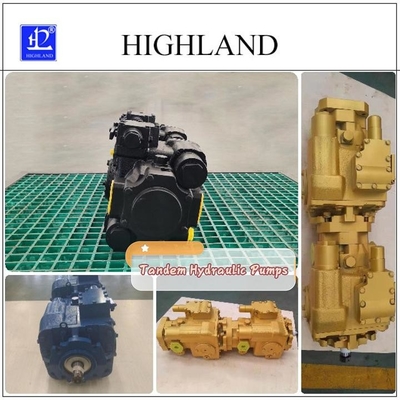 Pompa Hidraulik Tandem Tekanan Tinggi dengan Perpindahan Variabel untuk Peralatan Bergerak