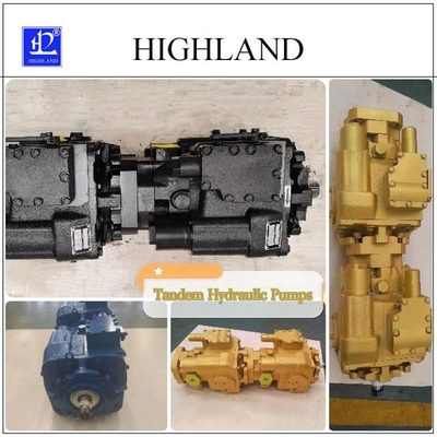 Pompa Hidraulik Tandem Tekanan Tinggi dengan Perpindahan Variabel untuk Peralatan Bergerak