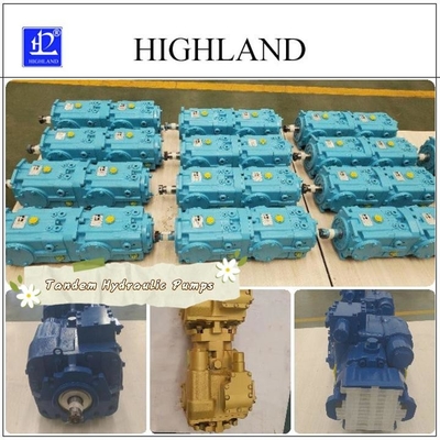 Pompa hidraulik tandem dengan pergeseran variabel untuk arah putaran kiri atau kanan