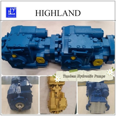 Pompa hidraulik tandem dengan pergeseran variabel untuk pergeseran maksimum 110 ml/jam