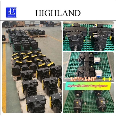 Power Cast Iron Motor Pump System Harvester Hydraulic Dengan Max 90ml/r Displacement
