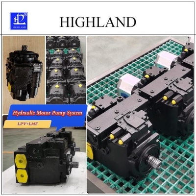 Power Cast Iron Motor Pump System Harvester Hydraulic Dengan Max 90ml/r Displacement