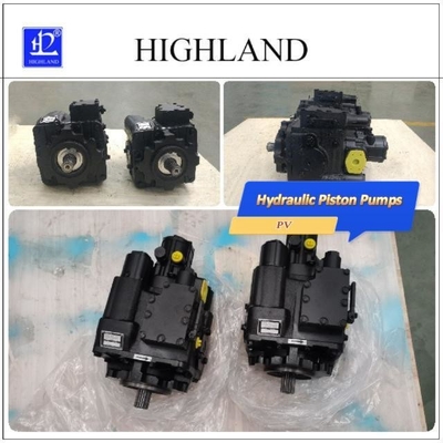 Variable Displacement Black Hydraulic Piston Pump 35Mpa Nominal Pressure Kasus kayu lapis