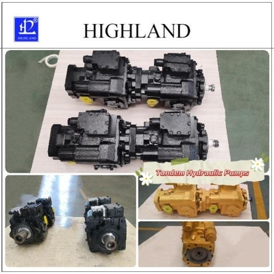 Pompa tandem hidrolik efisiensi tinggi untuk mesin silase