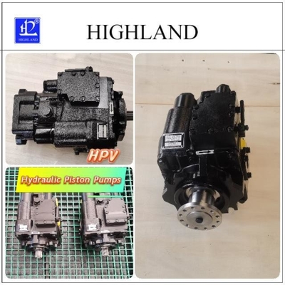 Pump piston hidraulik poros tertutup 35Mpa Tekanan nominal Transmisi hidraulik hitam