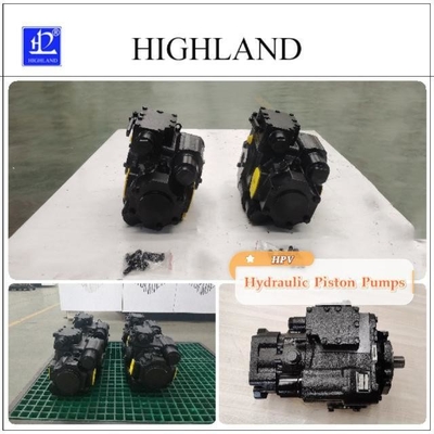 Pump piston hidraulik poros tertutup 35Mpa Tekanan nominal Transmisi hidraulik hitam