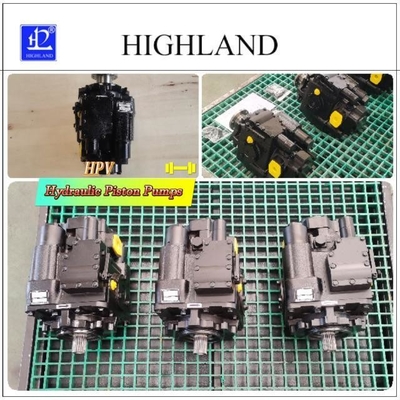 Pump piston hidraulik poros tertutup 35Mpa Tekanan nominal Transmisi hidraulik hitam