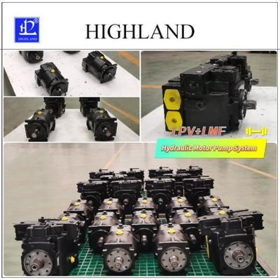 Sistem Pompa Motor Hidraulik besi cor dengan kontrol manual
