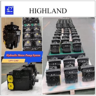 Sistem Pompa Motor Hidraulik besi cor dengan kontrol manual