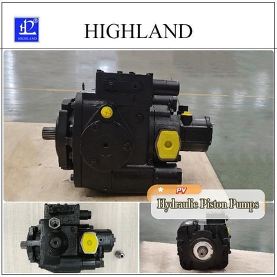 Pompa piston aksial warna hitam untuk komponen sistem hidrolik