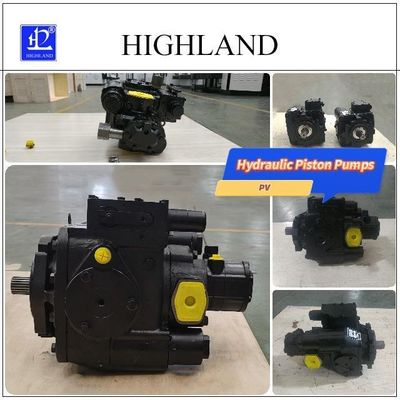 Highland HPV110-MA-R-23 Hydraulic Piston Pump with 42 MPA Max Pressure, 110ml/r Displacement, and Cast Iron Construction for Agricultural Machinery