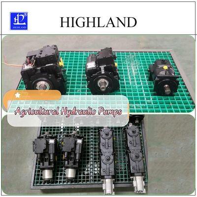 Highland 97% Efisiensi Cast Iron Variable Displacement Hydraulic Axial Plunger Pump untuk Mesin Pertanian